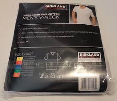 Nwt Mens Kirkland Signature 4 Pack V Neck T Shirt