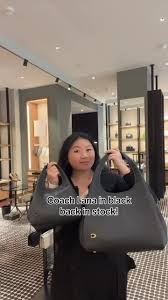 She’s back! The @Coach Lana Shoulder Bag and Crossbody are back in stock in  black 😍 #foryou #fypシ #nyc #coachretailemployee #coachny #bagtok  #influencer #coachbag #lana