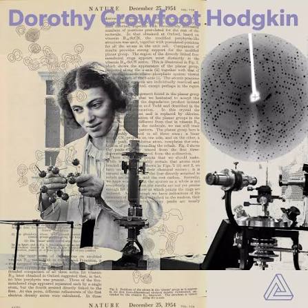 Happy Birthday Dorothy Crowfoot Hodgkin! (1910-1994), Dorothy helped advance the x-ray crystallography technique, which was the key to studying and understanding three-dimensional structures of ...