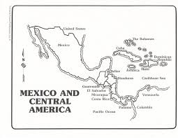 Coloring Sheet Map Of Central America Google Search Central America Map America Central America