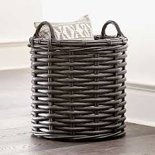 There doesn't appear to be any piece out of place. Decorative Storage Baskets Wicker Wire Rattan Crate And Barrel
