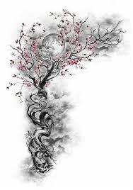 Menssleevetattoo Sleevetattoos Cherry Blossom Tree W Hidden Designs Incorporated Night Sky Moon Click For More Info Blossom Tattoo Tattoos Tree Tattoo