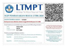 Bagaimana cara mengecek hasil sbmptn untidar universitas tidar 2020 bagi lulusan sma slta smk yang lulus tahun 2019 maupun yang akan lulus tahun 2020. Contoh Slip Pembayaran Biaya Utbk 2020 2021 Cpns 2021 Daya Tampung Snmptn Sbmptn Umptkin