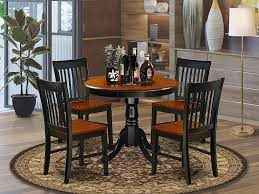 The wide selection of round dining room tables allows each shopper to find just the right product to reflect the shopper's sensibilities. Black Round Wooden Dining Table Off 51