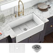 Nowadays, kitchen sinks come in a variety of shapes, sizes, and finishes, from traditional stainless steel and porcelain to more modern copper and black granite. Ruvati Rvl2300bk Fiamma 33 X 20 Inch Fireclay Reversible Farmhouse Apron Front Single Bowl Kitchen Sink