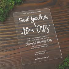Check spelling or type a new query. Simply Elegant 5x7 Acrylic Wedding Invitation