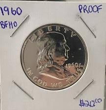 1960 Franklin Half Dollar Liberty Bell Coin Value Prices