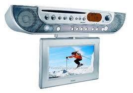 under counter kitchen dvd/cd/lcd clock