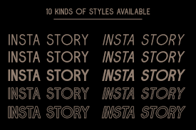 As a creative marketer, i am so happy about these new options! Insta Story Font Duo With Free 8 Editable Logo Templates 208934 Regular Font Bundles