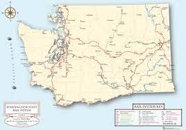 Washington State Railroad Map Washington Railway Map
