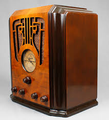 Beautiful Vintage 1936 Marconi 76 Intricate Wood Tombstone Vacuum Tube Radio Ebay Antique Radio Antique Radio Cabinet Retro Radios