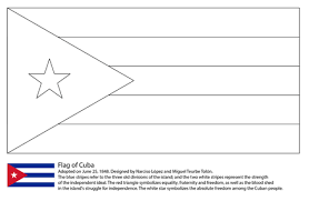 Flag Of Cuba Coloring Page Cuba Flag Flag Coloring Pages Coloring Pages