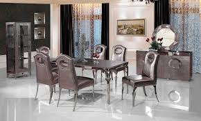 Foxed (antiqued) mirror top and apron rail. Stainless Steel Dinning Table With Dining Room Set With 6 Chairs Leather Wine Cabinet Leather Dining Sideboard Mirror Ct107 Dinning Table Dining Room Table Setdining Table Set Aliexpress
