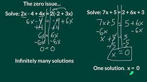 To graph, first combine like terms on each side to get the equations y = x + 5 and y = x + 5. Equations With One Solution No Solution Or Infinitely Many Solutions Youtube