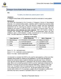 The glasgow coma scale (gcs) is a clinical scale used to reliably measure a person's level of consciousness after a brain injury. Fillable Online Glasgow Coma Scale Gcs Assessment Fax Email Print Pdffiller