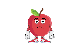 Click here and download the apple fruit cartoon character design graphic · window, mac, linux · last updated 2021 · commercial licence included Apple Sad Frowning Fruit Cartoon Character By Printables Plazza Thehungryjpeg Com