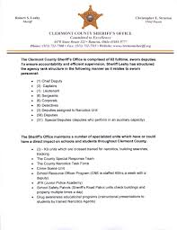 Clermont County Sheriffs Office Rank Structure And