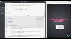 Brackets Live Development For Html Css Youtube Web Design Tutorials Open Source Code Web Design