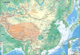 Satellite map shows the land surface as it really looks like. Physical Map Of China Gifex