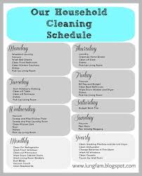 A good schedule will ensure no areas are missed and that every area is well maintained, and it will make it easy for you to manage your time! The Lung Family House Cleaning And A Free Printable Cleaning Schedule Clean House Schedule Cleaning Schedule Templates