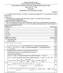 Edu.ro a afişat acum rezultatele finale la evaluare. Rezolvarea Subiectelor La MatematicÄƒ La Evaluarea NaÅ£ionalÄƒ 2018 Edu Ro A Publicat Baremul De Corectare Antena 3
