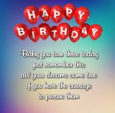 Happy Birthday Wishes For 3 Year Old Daughter 3rd Birthday Wishes For Daughter Happy Birthday Wishes Images For Daughter Bday Happy Birthday Wishes Images Birthday Wishes Boy Birthday Wishes And Images