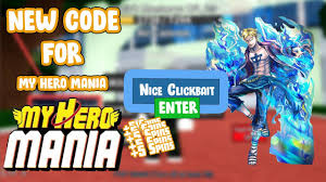 Below are 37 working coupons for my hero mania codes from reliable websites that we have updated for users to get maximum savings. New Code For My Hero Mania Roblox April 2021 Youtube