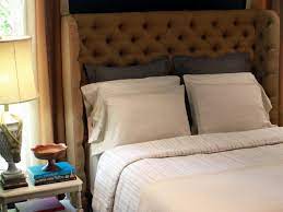 Somewhere along the way, the custom treatment landed on the inspiration board of bright green door blogger jessica mcgurn, who turned to tolbert's look for her very own diy faux leather headboard. How To Make A Tufted Wingback Headboard How Tos Diy