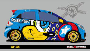Sticker Mobil Sorong Honda Brio Graphics Design 085254344693 Tribalgraphics Cuttingsticker 3dcuttingsticker De Modifikasi Mobil Mobil Balap Stiker Mobil