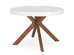 Table Ronde Extensible Myriade Blanc Vente De Menzzo Conforama