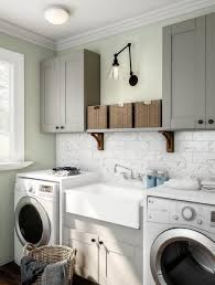 Modern Gray And White Laundry Room Laundry Room The Home Depot White Laundry Rooms Grey Laundry Rooms Laundry Room Decor