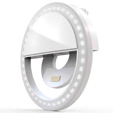 Juslike Selfie Ring Light For Iphone Android Portable Clip On Ring Selfie Light Flash With 36 Rechargeable Led For Phone Laptop Ipad Photography Camera Video Girls Makeup Mirror White Walmart Com