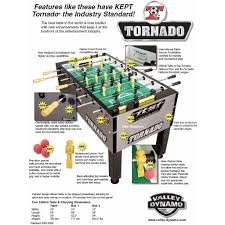 Tornado T 3000 Foosball Table In Black Tpymstp 1 Game Room Shop