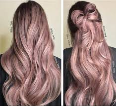 colorly colorful colored long hair rose pink hair color