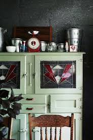 Vintage Stained Glass Cabinet Stained Glass Cabinets Decor Retro Home Decor