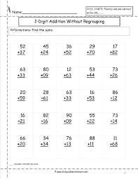 Free Addition Printable Worksheets Two Digit Addition With No Math Addition Worksheets 2nd Grade Math Worksheets Kindergarten Math Worksheets Addition