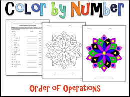 Order Of Operations Color By Number Order Of Operations Finding Slope Finding Slope Activity