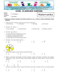 Soal Matematika Kelas 4 Sd Bab 8 Pecahan Dan Kunci Jawaban Www Bimbelbrilian Com Pdf