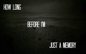 How Long Before I M Just A Memory Memories Words Quotes