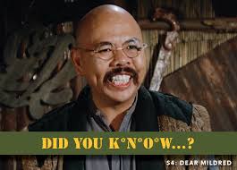 Alan Alda directed “Dear Mildred.” He told Richard Lee Sung, who played Cho  Man Chin, to forget using an Asian accent, to simply be a well-educated  businessman lost in the war. It