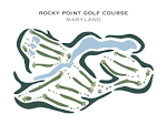 Rocky Point Golf Course, MD Golf Course Map, Home Decor, Golfer ...