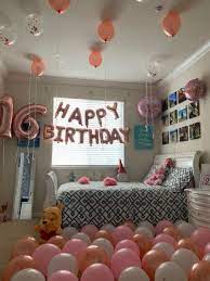 Room Decoration For Birthday Girl 16th Birthday Decorations Birthday Room Decorations Simple Birthday Decorations