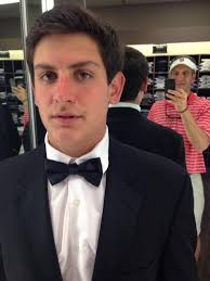 The boy is getting the tux for prom. #photobomb