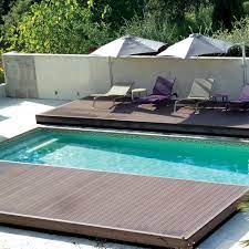 Check spelling or type a new query. Automatic Sliding Deck Pool Cover Pooldeck 2 Plateaux Azenco Groupe For In Ground Swimming Pools