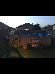 Intex Pool Makeover From Pinsperation Above Ground Pool Idea Pool Makeover Pool Landscaping In Ground Pools