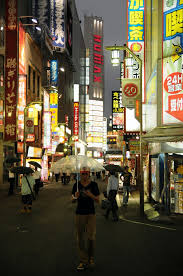 Under The Rain At Kabukicho Tokyo S Red Light District Kabukicho Tokyo Red Light District