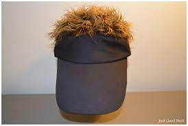 Men S Novelty Baseball Cap Fake Flair Hair Sun Black And Etsy Hair With Flair Hats For Men Baseball Cap