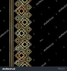 Black And Gold Art Deco Border Golden Frame In Luxury Style Seamless Border For Design Black And Gold Background Noble Card With Place For Text Art Deco Orn Seamless Frame Luxury Fashion