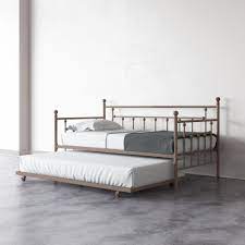 Metal daybeds with trundle in depth reviews: Dhp Manila Metal Daybed And Trundle Twin Twin Size Millennial Pink Walmart Com Walmart Com