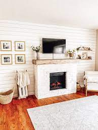 Diy Fireplace Electric Fireplace Diy Mantle Fireplace Tutorial Fullheartedhome Build A Fireplace Diy Fireplace Diy Fireplace Mantle